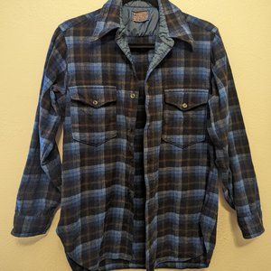 Vintage 70’s Era Pendleton Plaid Jacket Shirt